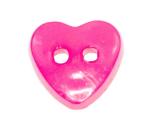 Kids buttons as hearts in pink 12 mm 0,47 inch